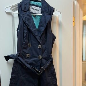 NWOT Sugarfly Teal and Navy Trench Dress